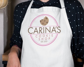 Personalized Baker apron, Baking Accessories, Cookie Party, Personalized Gift, Christmas Gift Ideas, Baker Gifts, Chef Gift, pop up shop,