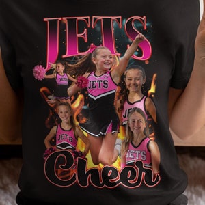 Camiseta personalizada con foto de animadora, personalizada con tus fotos