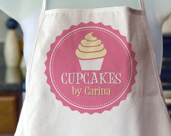 Personalized Cupcake Apron, Baking Accessories, Personalized Gift, Mothers Day Gift, Christmas Gift Ideas, Baker Gifts, Chef Gift