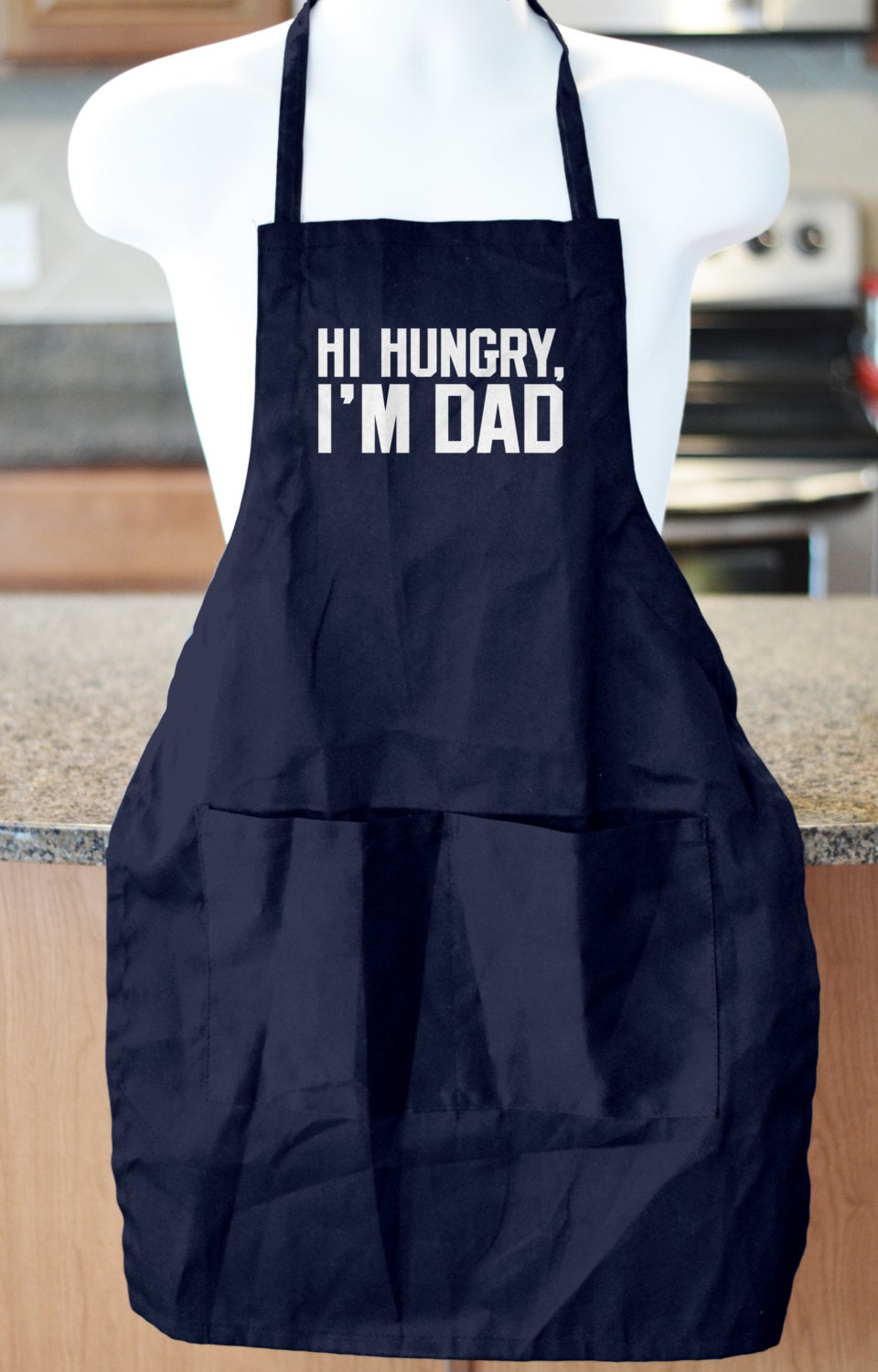 Hi Hungry I m Dad Fathers Day Gift Barbecue Apron BBQ Accessories Gifts for Dad Dad Joke Apron Gift Ideas for Dad Grilling Apron Etsy