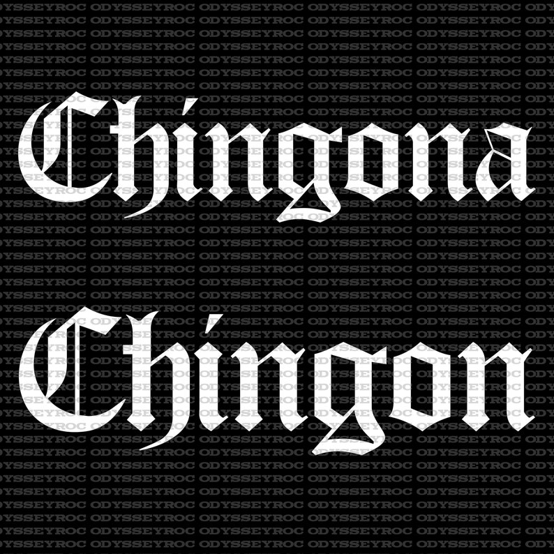 Download Chingona SVG File Latina Latino Chicano Wall Art Car Decal ...