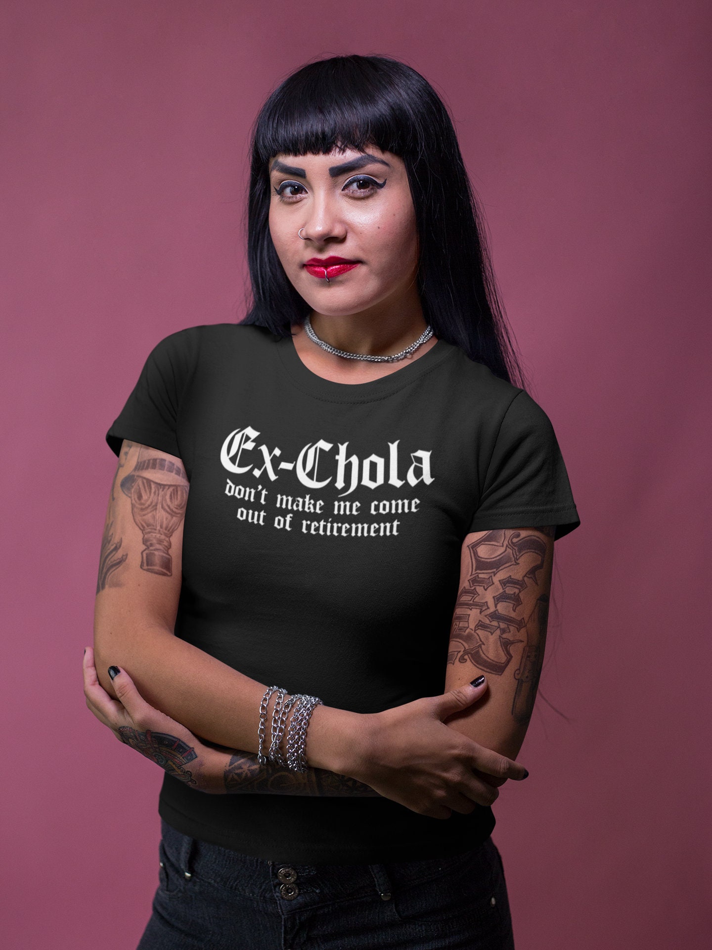Camisa Ex Chola camiseta gr fica Mexican Latina Chicana Los ngeles California Chingona