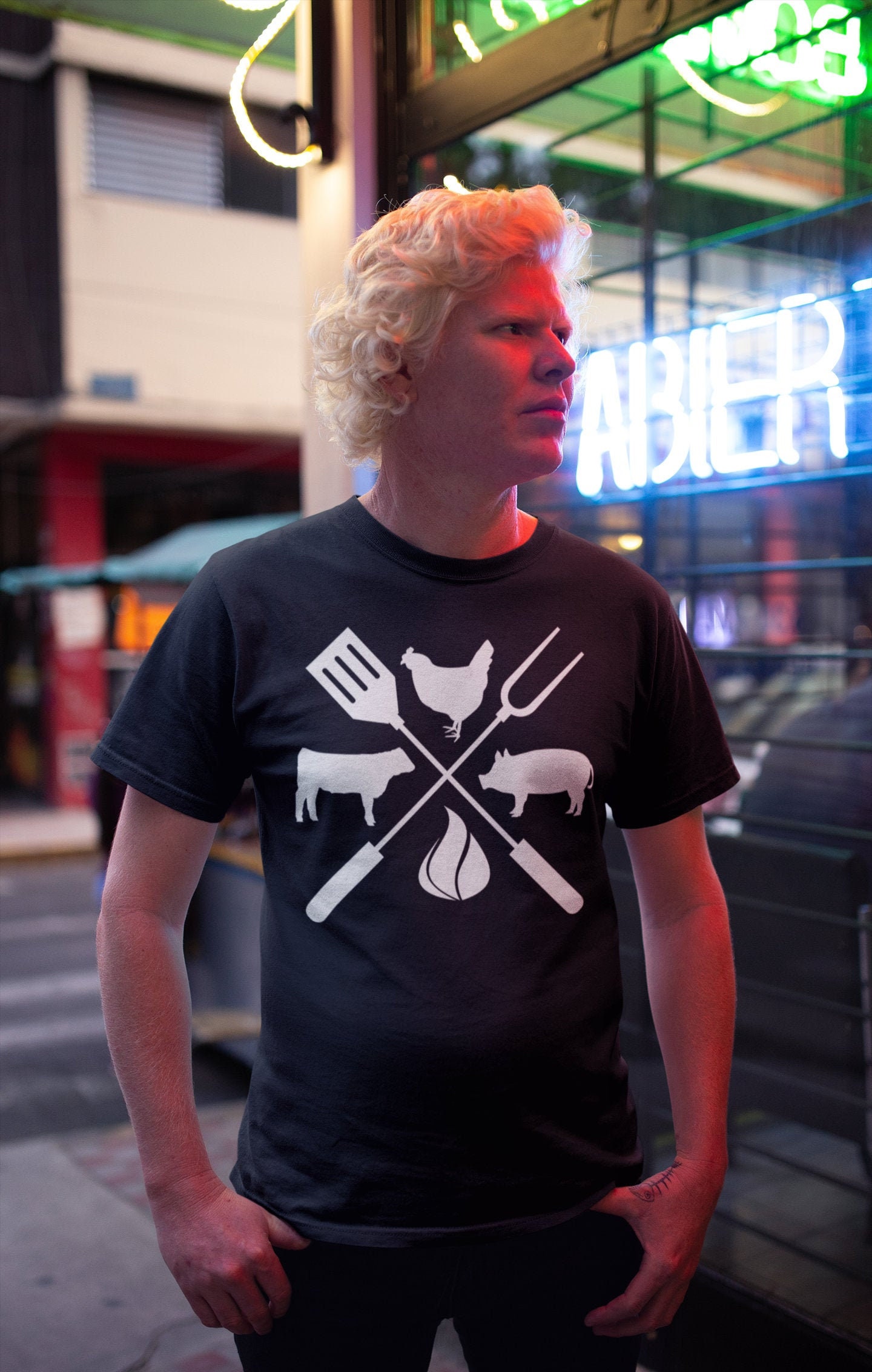 Cross Barbecue Shirt Logo Tshirt BBQ Shirt BBQ Apparel Grill Etsy