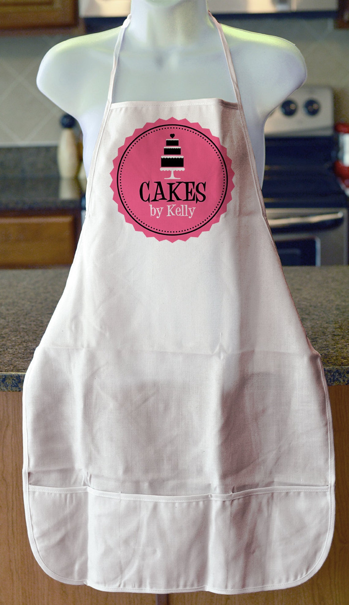 Personalized Kitchen Items Cake Apron Personalized Gift Etsy