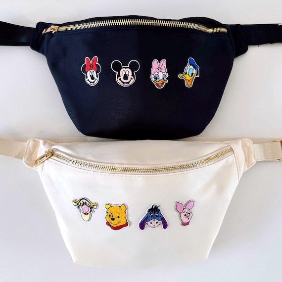 Mini Patch Character Bags - Fanny Pack Style Cross Body - Mouse & Bear Movie Inspired Bags - Accessories For Her - Magic Inspired - Sewn On