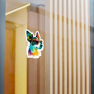 CoolDogs Jack Russell Terrier Sticker: Colorful Dog Art Decal image 4