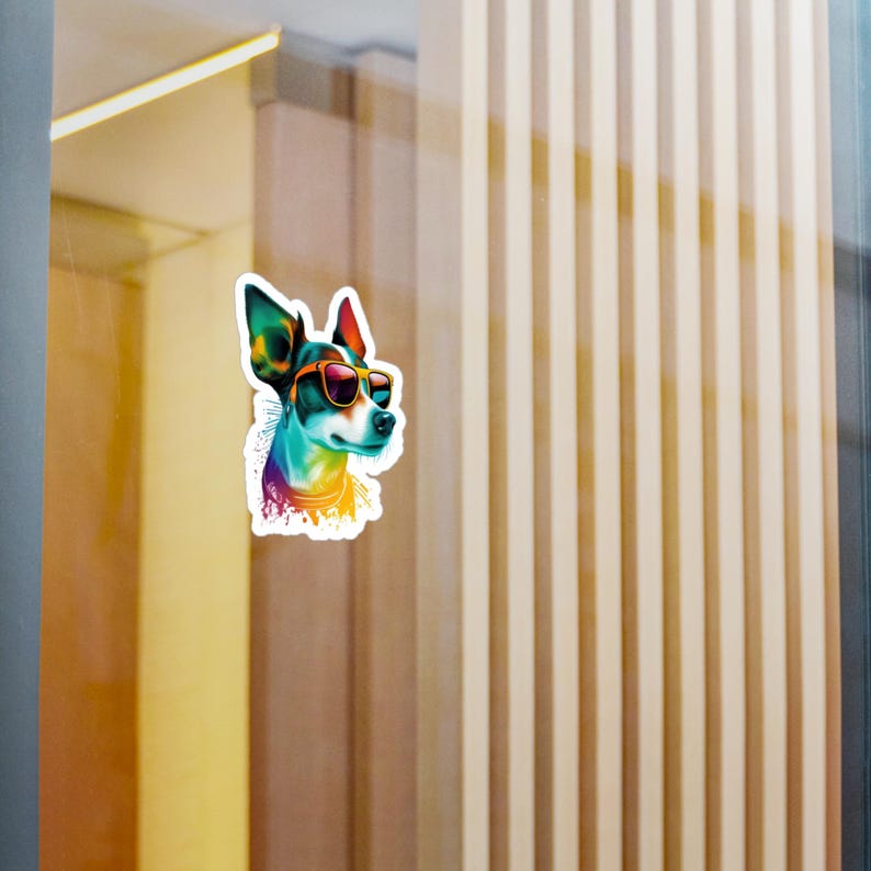CoolDogs Jack Russell Terrier Sticker: Colorful Dog Art Decal image 4