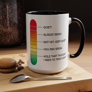 Caffeine Meter Mug: Funny Coffee/Tea Cup Gift (11oz, 15oz)