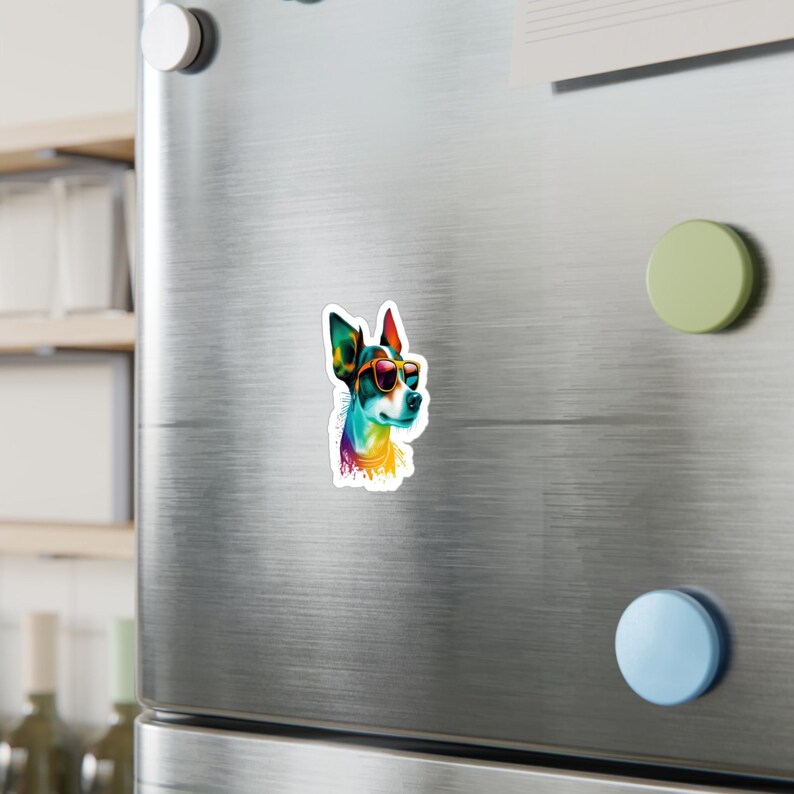 CoolDogs Jack Russell Terrier Sticker: Colorful Dog Art Decal image 2