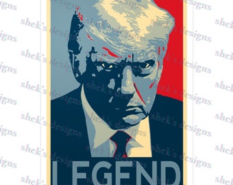 Trump - Legend Kiss-Cut Vinyl Decals