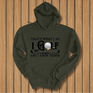 Golf Hoodie, That's What I Do, I Golf Long-Sleeve Hoodie, Golf Gifts for Men, Golf Gifts for Women, Golf Gifts