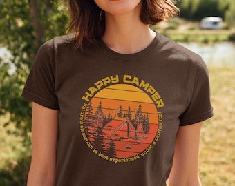 Camping Shirt, Happy Camper T-Shirt for Men or Women, RV Shirt, Camper Gifts