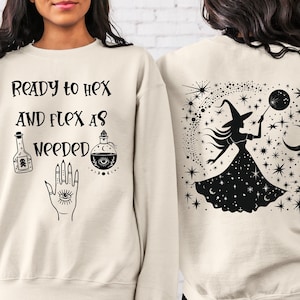 Witch Sweatshirt Celestial Witch Shirt Witch Sweatshirt Halloween Sweatshirt Witchy Sweatshirt Witch Vibes Shirt Witch Spell Sweatshirt