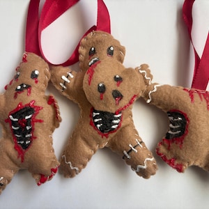 new gingerbread people collection Christmas creepmas cute kawaii personalised customisable decorations zombie