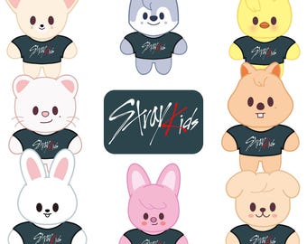Pack of 9 images Skzoo - Stray Kids