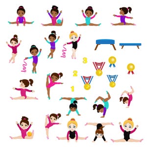 Pack de 28 Imagenes de Gimnasia PNG