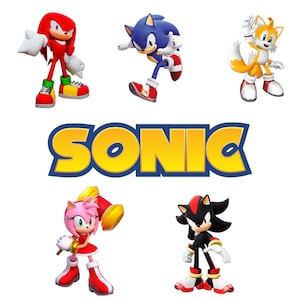 Pack de 6 Imagenes de Sonic PNG