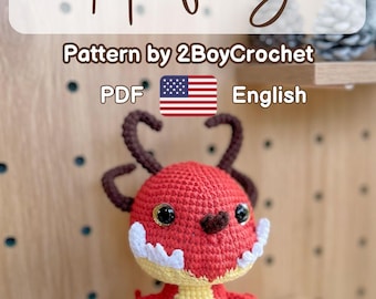 Hookfang Dragon Crochet Pattern: Amigurumi PDF (Digital Download)
