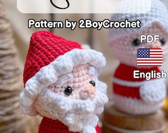 Crochet Santa Amigurumi Pattern: Easy Christmas Doll (PDF Pattern)