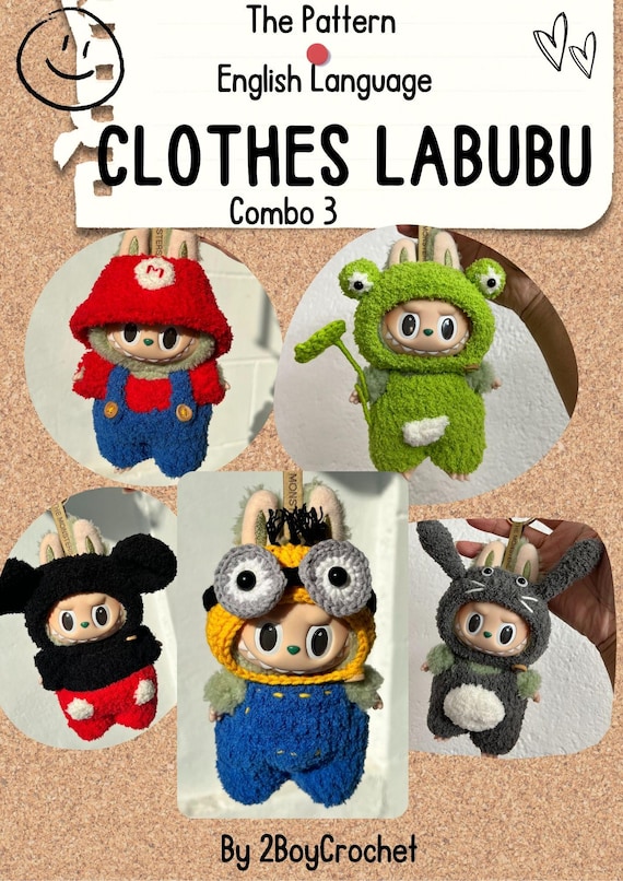 ラブブ labubuサイズの服 アウトフィット 3点セット by メルカリ