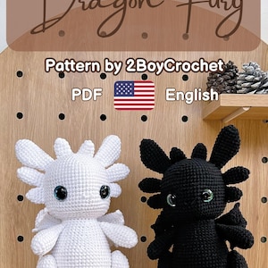 Pattern Fury Dragon,Pattern PDF Toothless Crochet,Dragon Handmade Soft Toy,Crochet Toothless Dragon PDF file