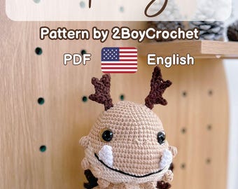 Crochet Dragon PDF Pattern: Amigurumi Plush Toy (Digital Download)