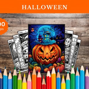 100 Halloween Ausmalbilder