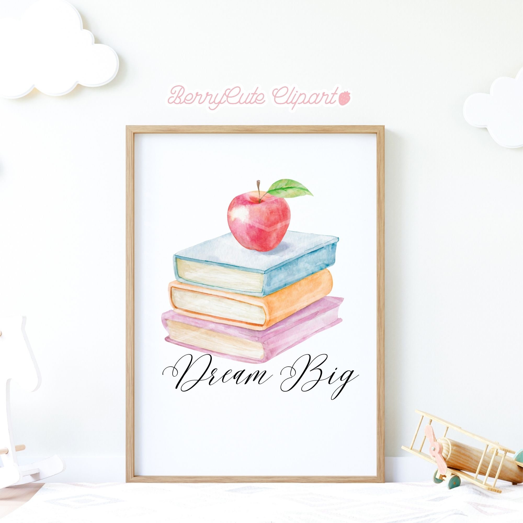 Teacher Appreciation Week Clipart, Book Clipart, Back to School Clipart ...