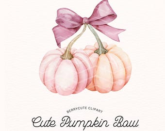 Coquette Pumpkin Clipart, Coquette Bow, Pumpkin Bow Clipart, Fall Clipart, Cute Pumpkin PNG, Fall Sublimation Design, Coquette Aesthetic PNG