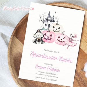 Cute Halloween Clipart Bundle, Cute Halloween Monsters Clipart, Cute Witch Clipart, Cute Ghost Clipart, Kids Halloween Clipart, Black Cat