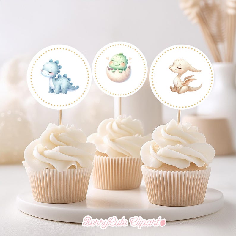 Cute Watercolor Dinosaur Clipart Pack, Cute Dino Clipart, Dinosaur Party, Baby Dinosaur Clipart, Nursery Clipart, Boy Birthday Clipart
