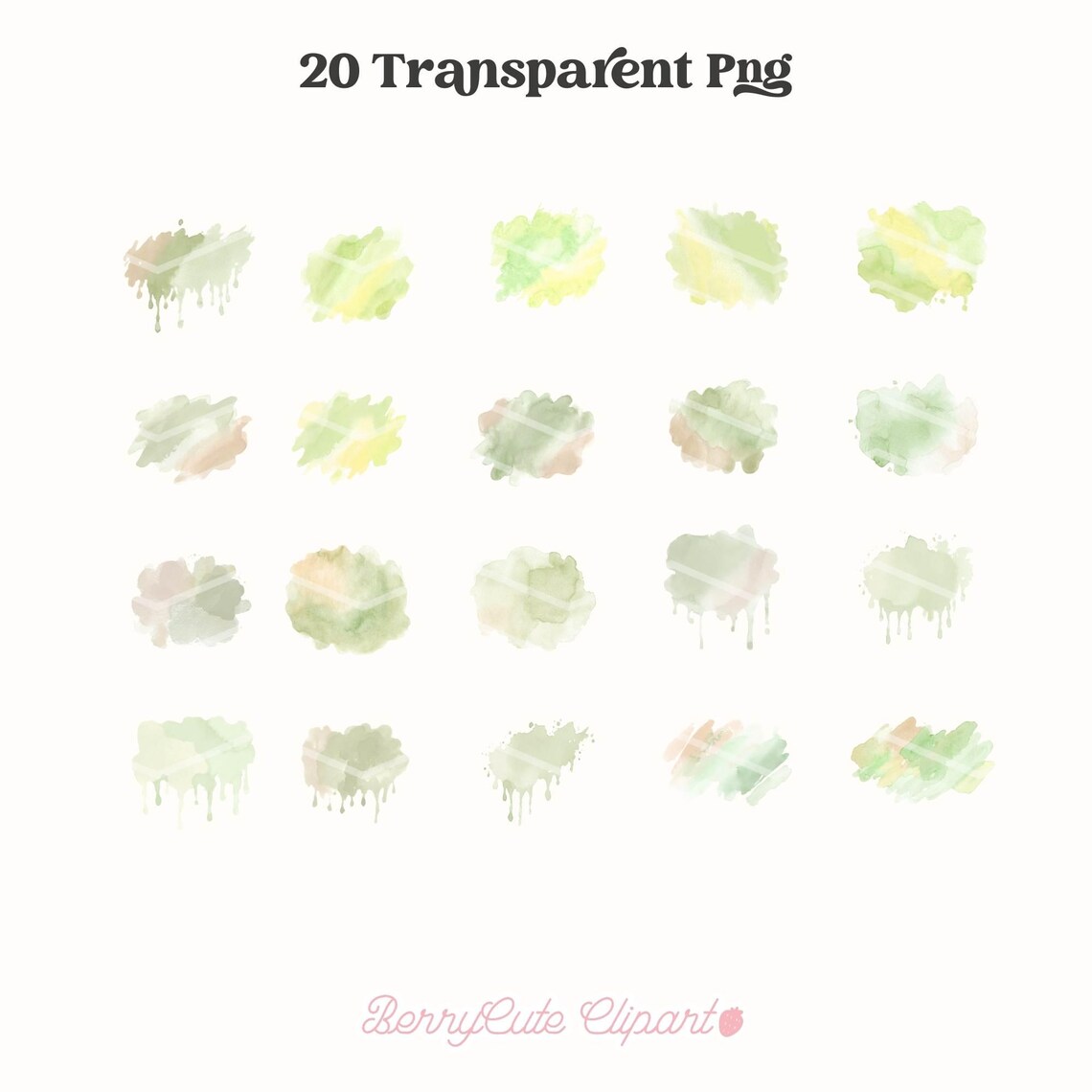 Camouflage Clipart Bundle, Watercolor Camo Splash, Safari Camouflage ...