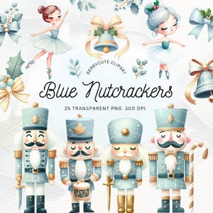 Può includere: Un set di 25 illustrazioni digitali con soldati schiaccianoci blu e ballerine. Gli schiaccianoci indossano uniformi blu e dorate con una varietà di accessori, tra cui tamburi, spade e bastoncini di zucchero. Le ballerine indossano tutù blu e hanno capelli lunghi e fluenti. Le illustrazioni sono perfette per creare artigianato natalizio, biglietti e decorazioni.