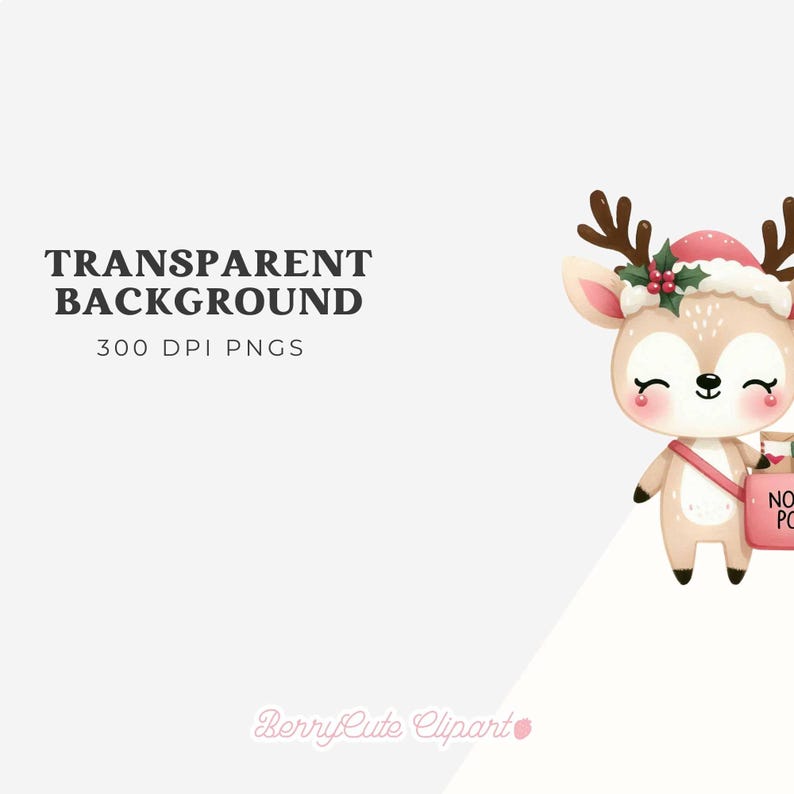 North Pole Clipart Pack, Watercolor Santa's Village, Christmas Clipart, Pink Christmas Png, Santa Clipart, Winter Wonderland, Junk Journal