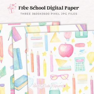 Back to School Clipart Pack, Classroom Clipart, Teacher Appreciation Clipart, Classroom Illustrations, Preschool Clipart