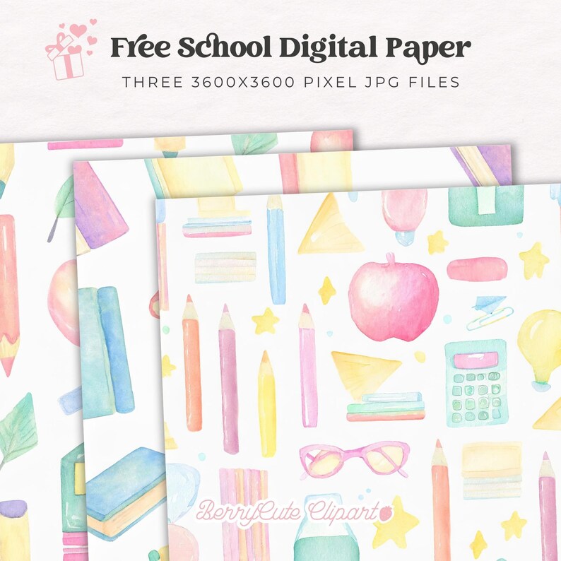 Back to School Clipart Pack, Classroom Clipart, Teacher Appreciation Clipart, Classroom Illustrations, Preschool Clipart
