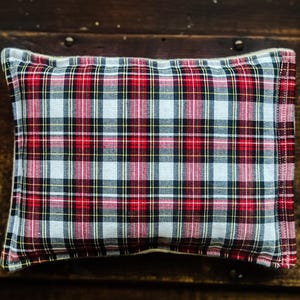 7 X 11 Microwave Corn Heating Pad, Moist Heat Packs, Corn Bags, Migraine Headache Sinus Pressure, Muscle Pain Relief, Dorm Room, plaid