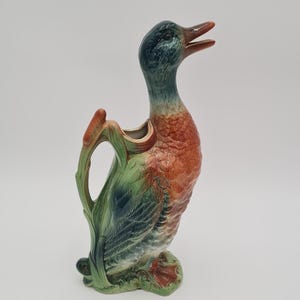 Jarra vintage em forma de pato – Garrafa de cerâmica Saint-Clément