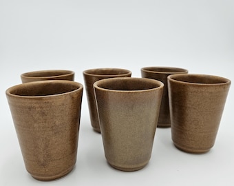 6 tazas o jarras - Grespot Digion - Cerámica francesa