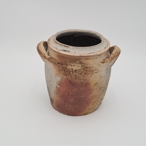 Grote  aardewerken pot met handvatten – rustieke pottery pot – Franse vintage farmhouse decoratie