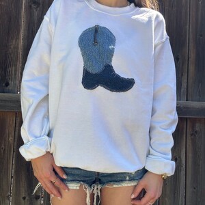 Boot Graphic Long Sleeve Sweatshirt for Casual Style main image 0