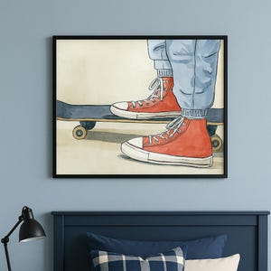 Teen Boy Bedroom Skateboard Poster