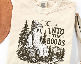Into the Boo-ds ghost tshirt: Halloween camping tee