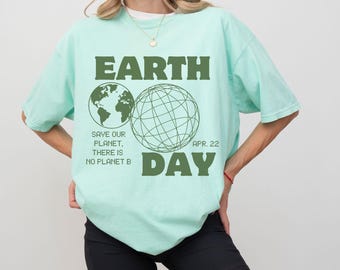 Comfort Colors® Retro Earth Day tshirt: Save our Planet