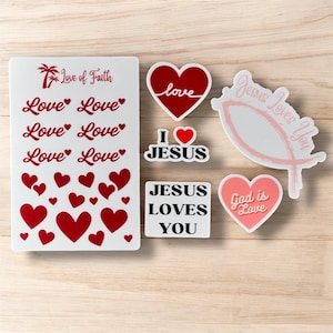 Jesus Loves You Sticker Pack | I love Jesus Stickers | Love Stickers | Sticker Sheet | Christian Stickers