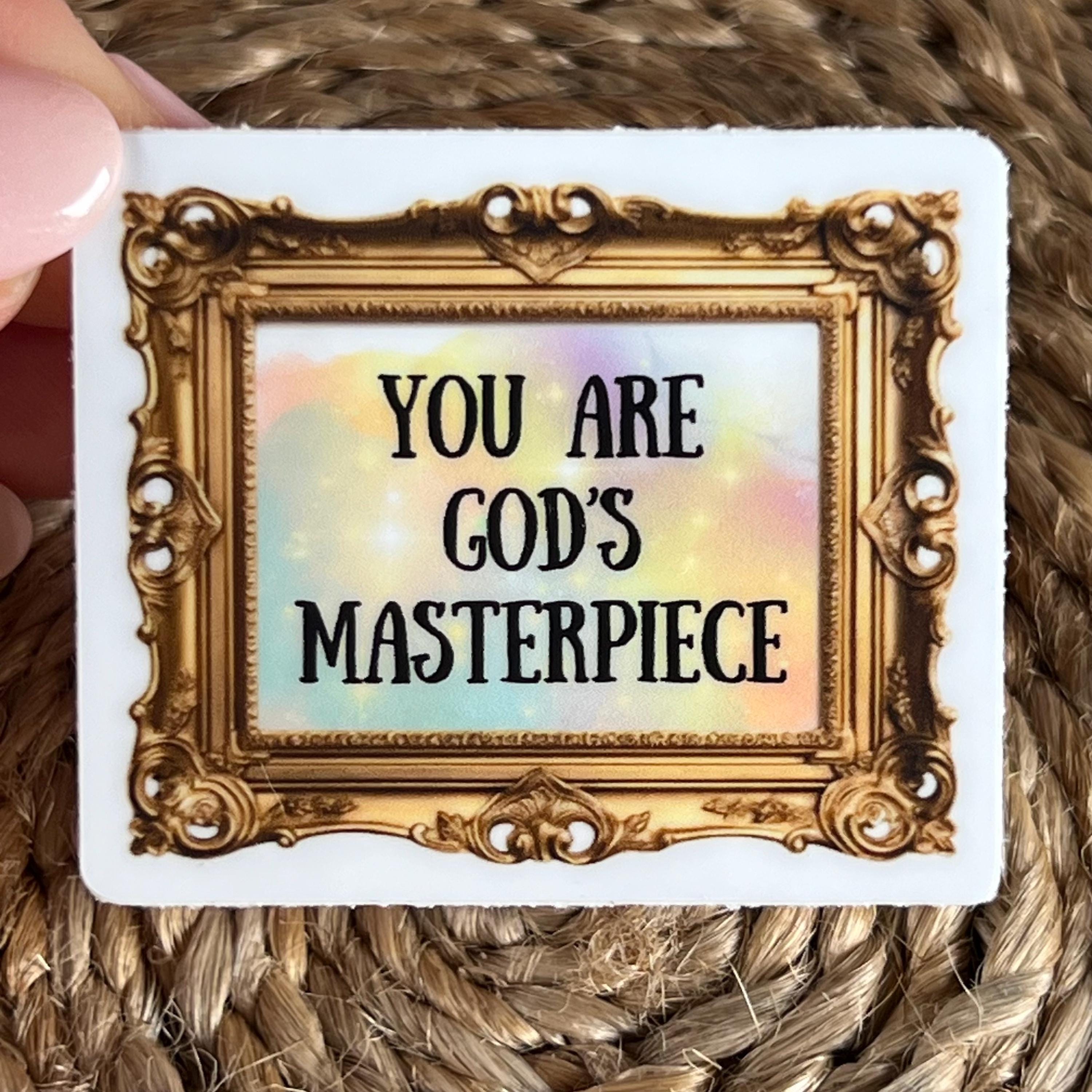 God's Masterpiece Sticker Pack: Waterproof Faith Stickers - Etsy