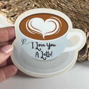 COFFEE Sticker Pack | Christian Stickers | Water Resistant | Gift | Thanks a Latte Coffee Stickers