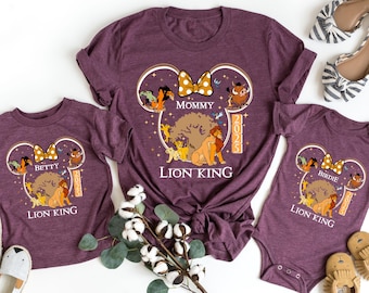 Custom Lion King 2026 Disney Family Matching Shirts