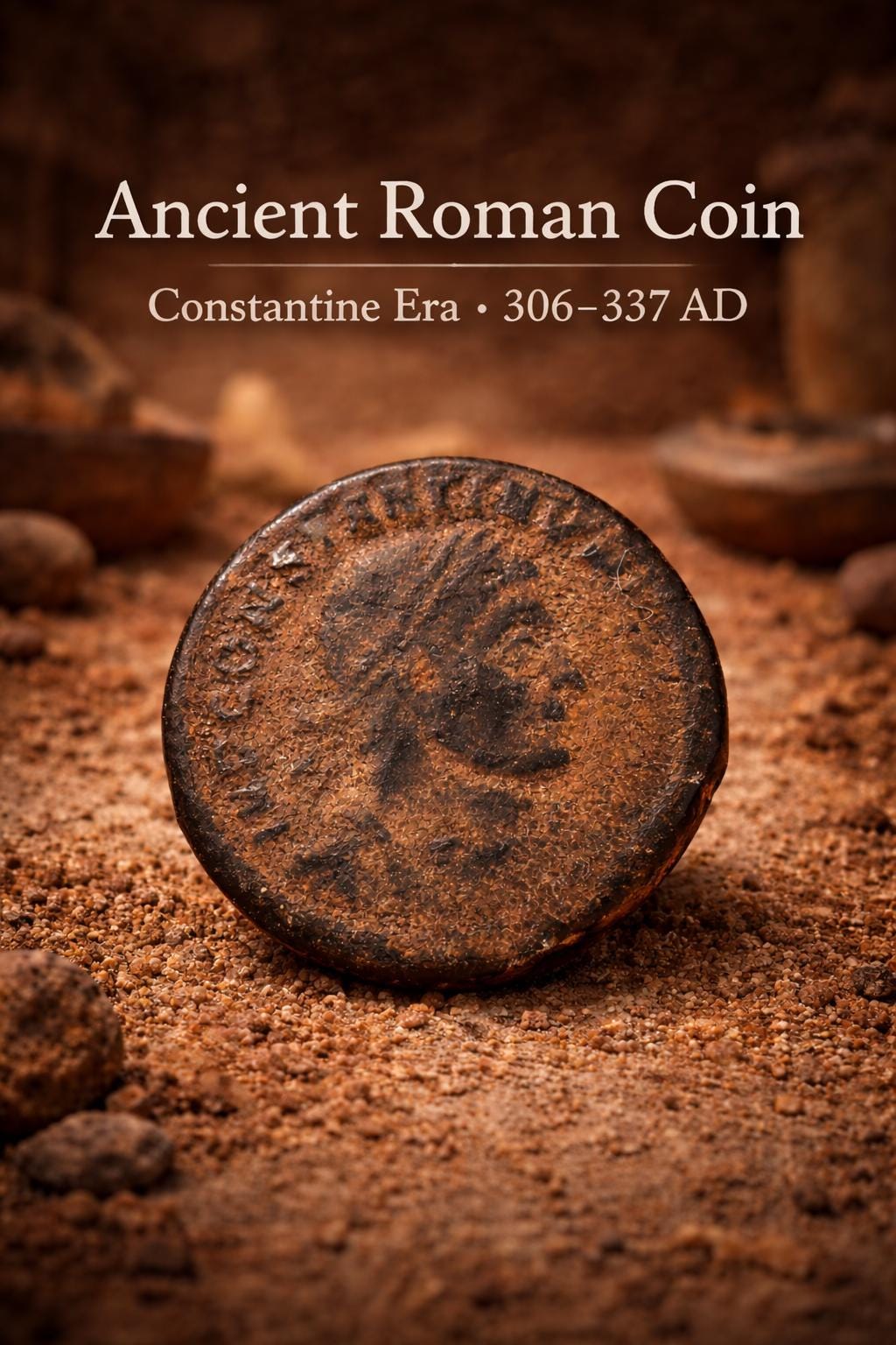 Ancient Roman Bronze Coin – Constantine Era 306-337 AD – Authentic ...