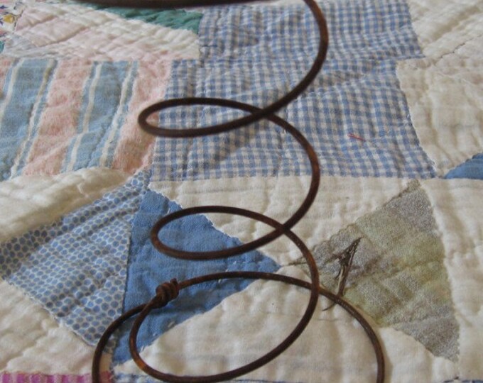 One 1 Primitive Rusty Bed Spring Coil Rustic Country - Etsy